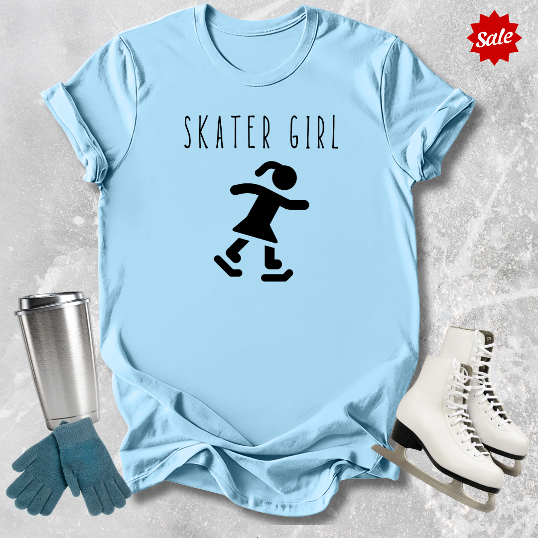 Skater Girl Adult T‑Shirt
