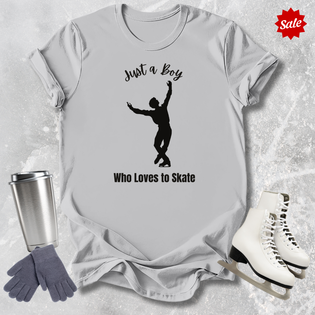 Just a Boy Who Loves to Skate Kids Shirt