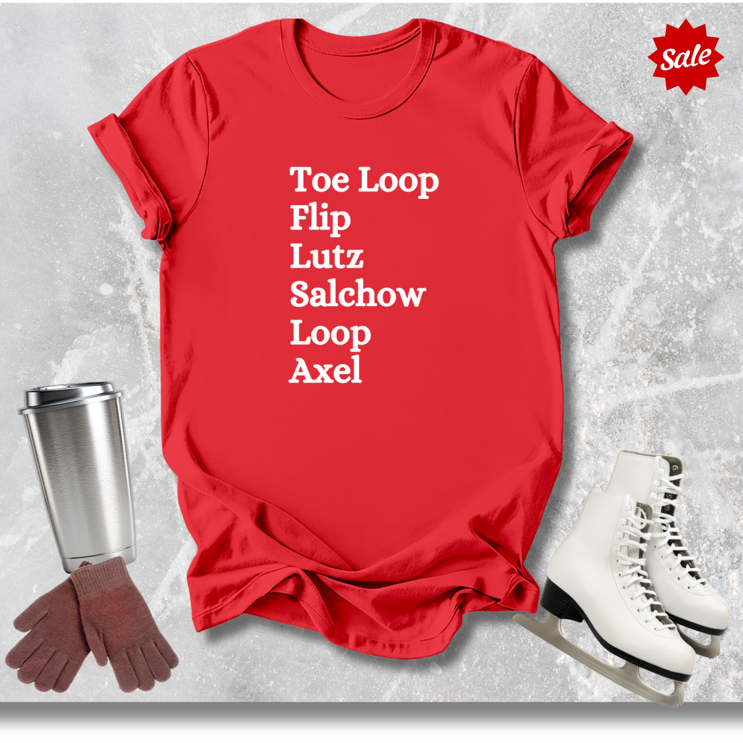 Figure Skating Jumps Kids T‑Shirt