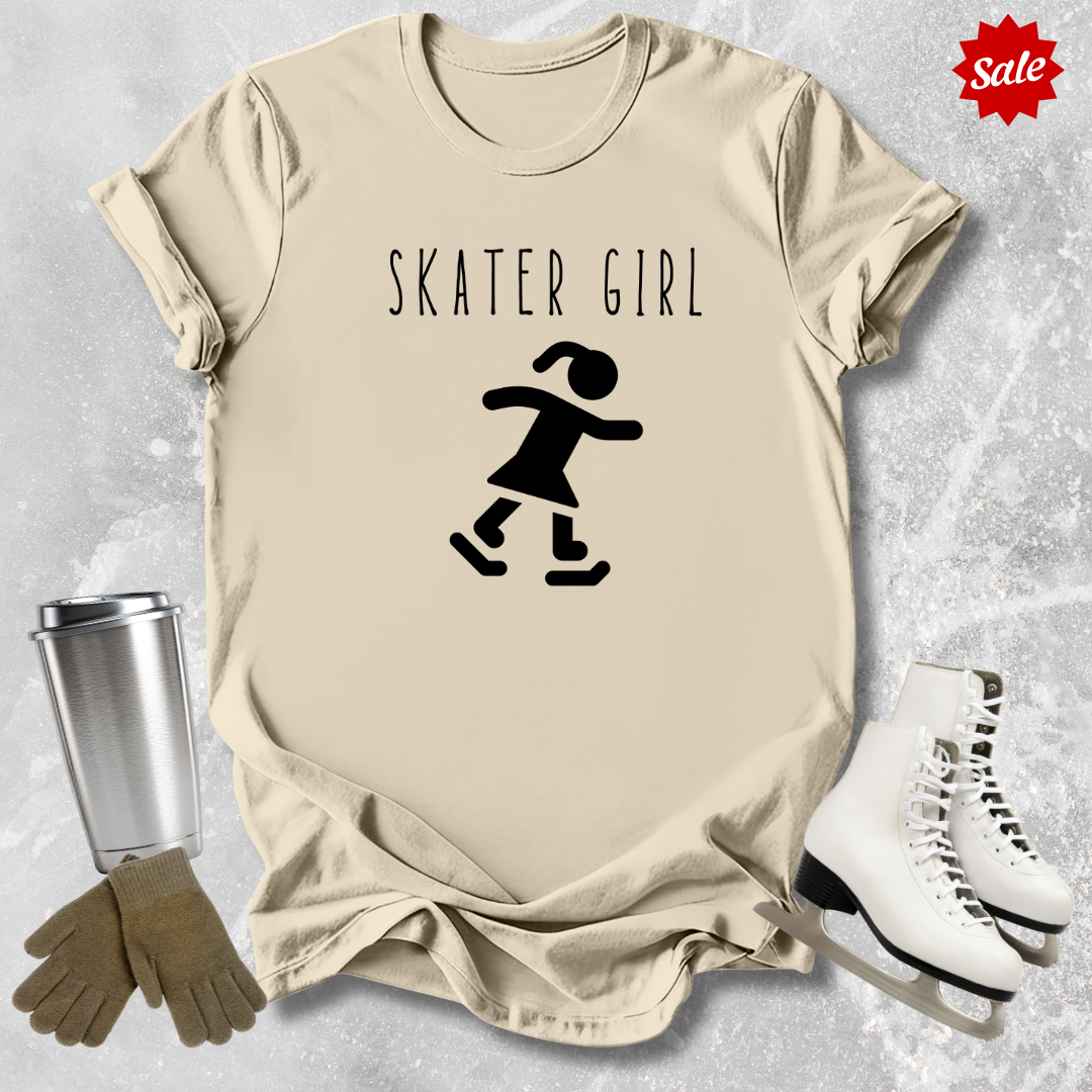Skater Girl Adult T‑Shirt