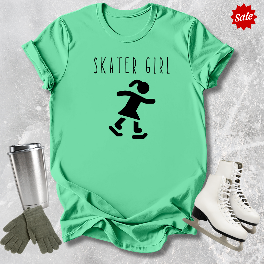 Skater Girl Adult T‑Shirt