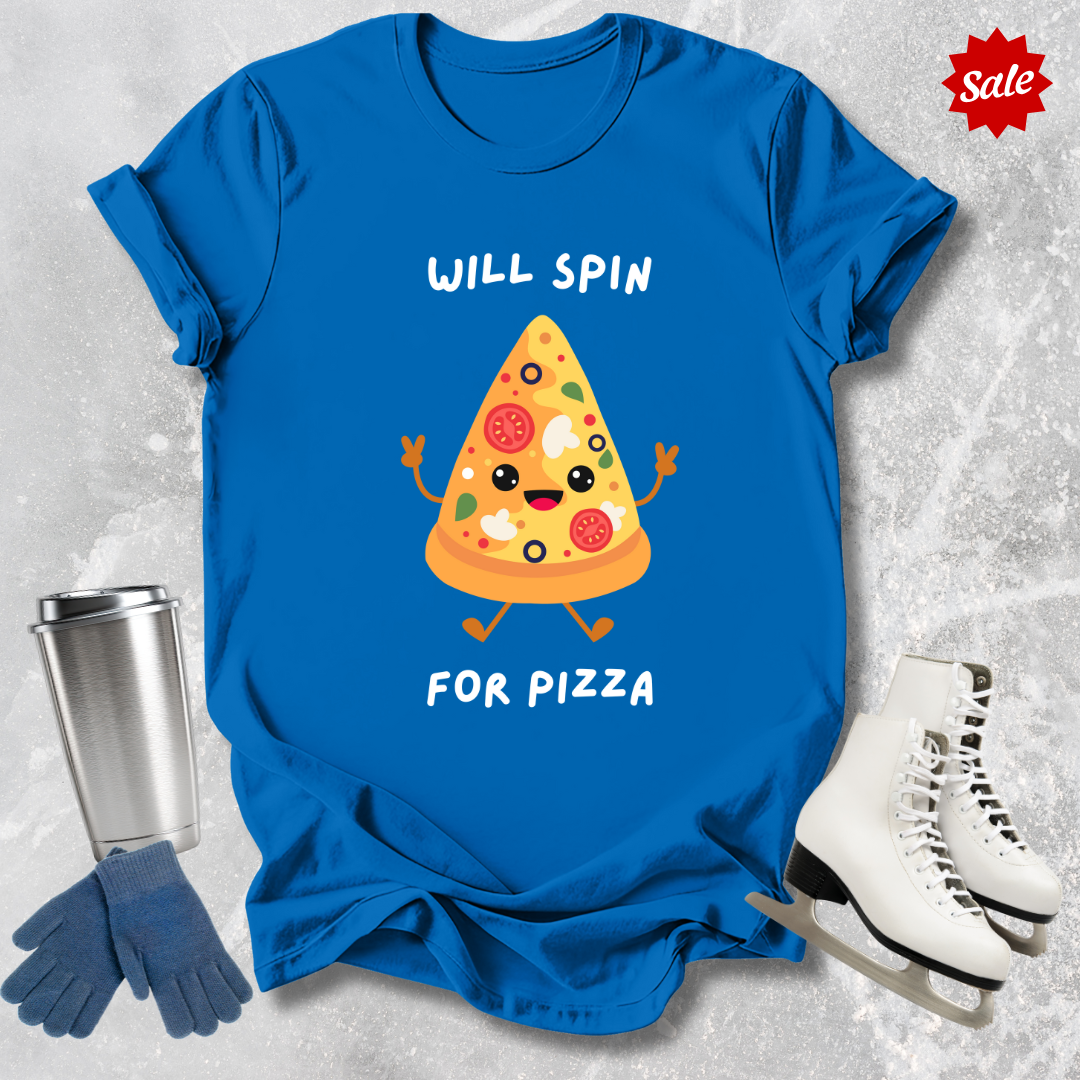 Will Spin For Pizza Adult T-Shirt