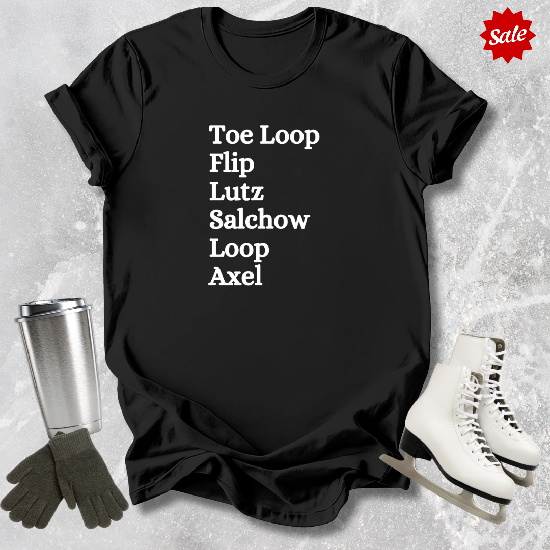 Figure Skating Jumps Kids T‑Shirt