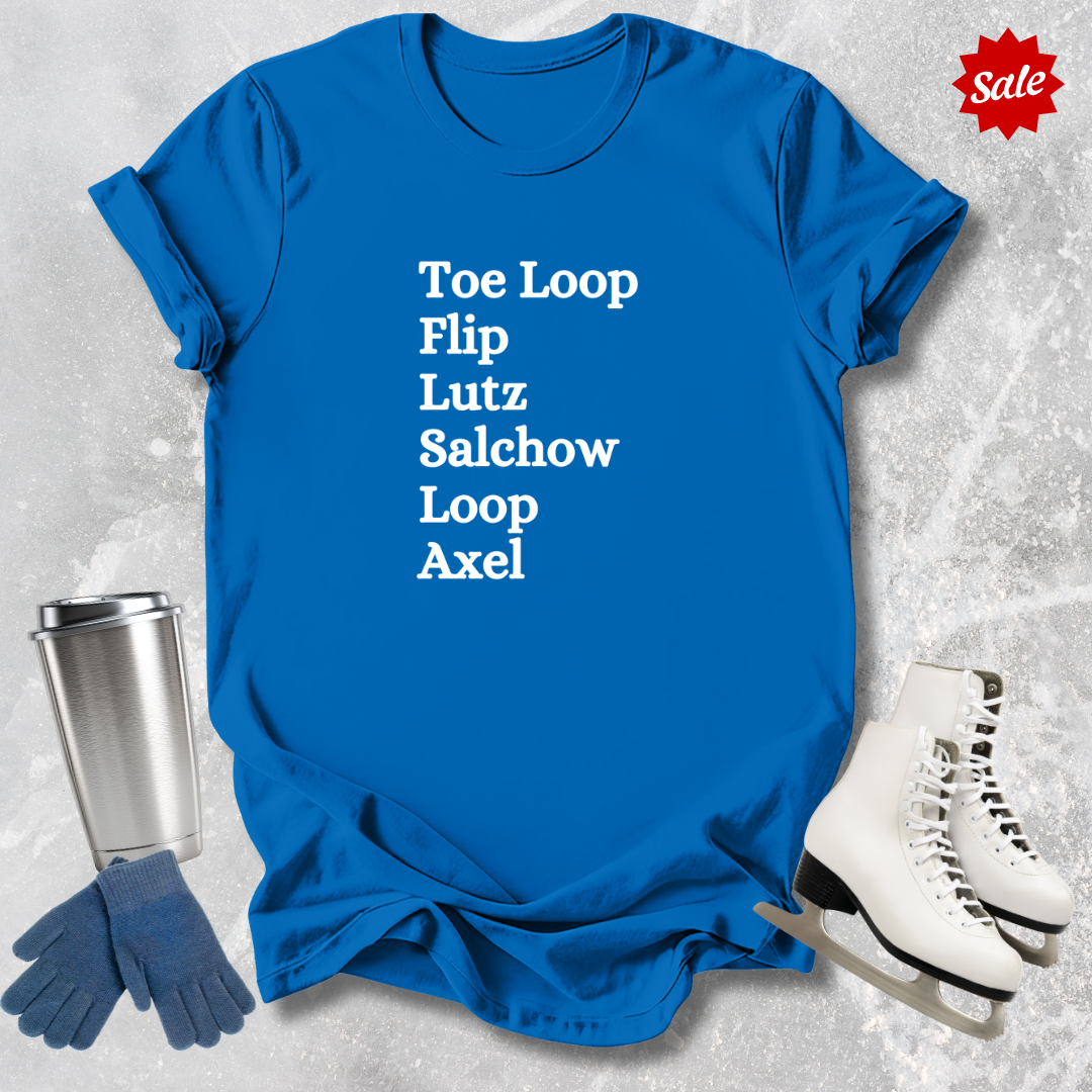 Figure Skating Jumps Kids T‑Shirt