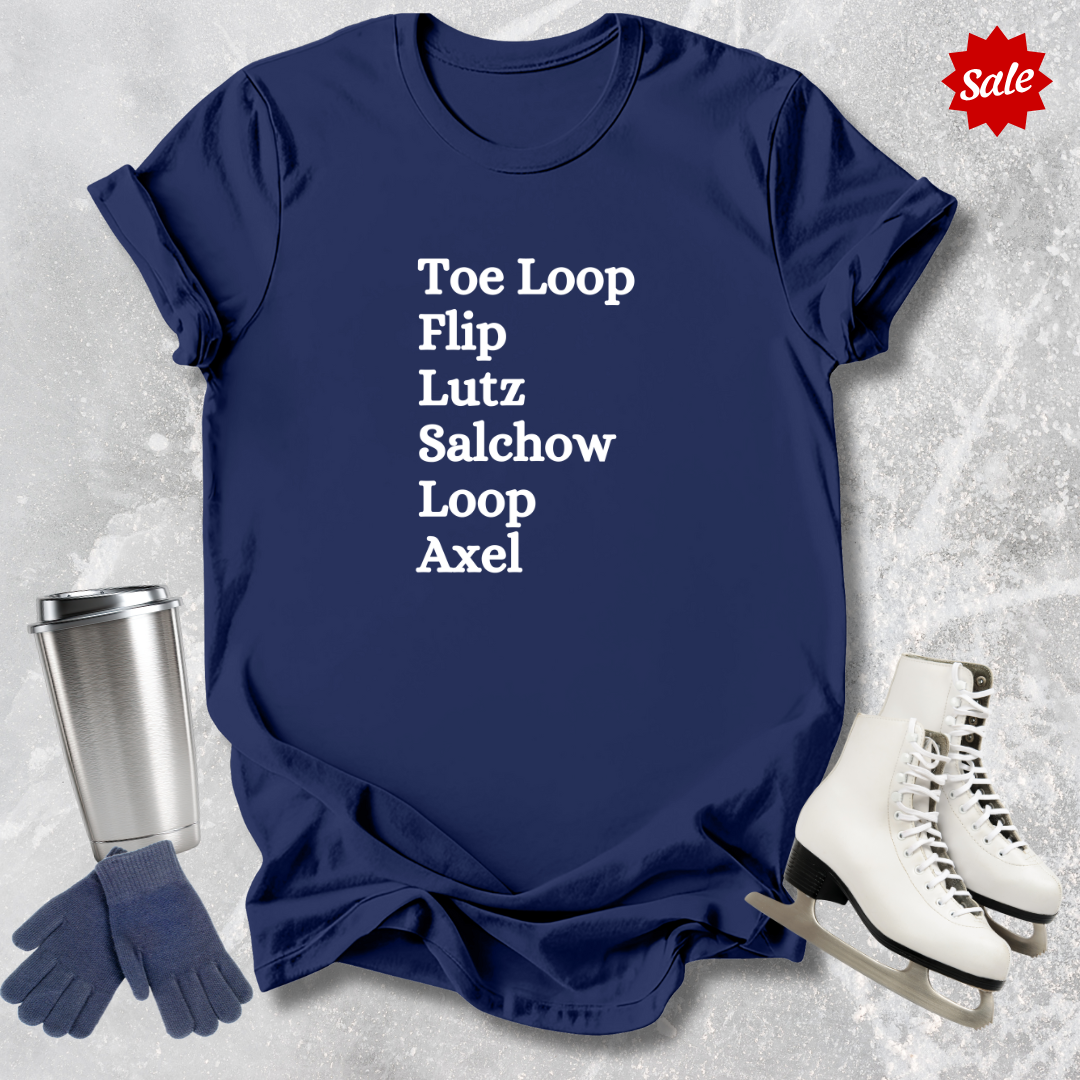 Figure Skating Jumps Kids T‑Shirt