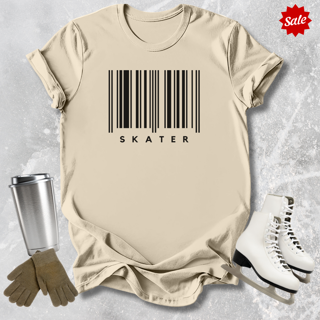 Skater Barcode Adult T-Shirt