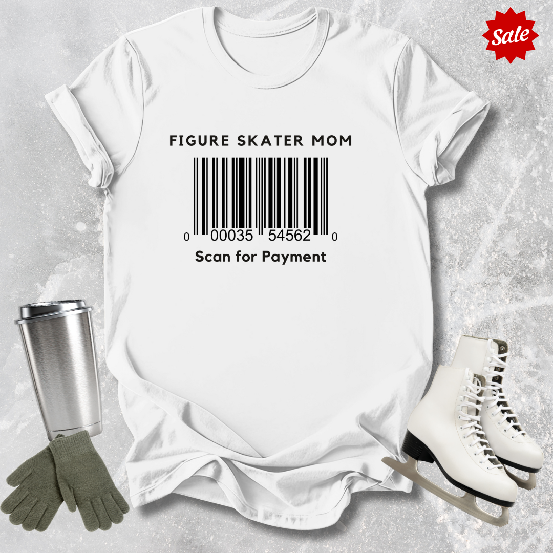 Skater Mom Barcode Adult T-Shirt
