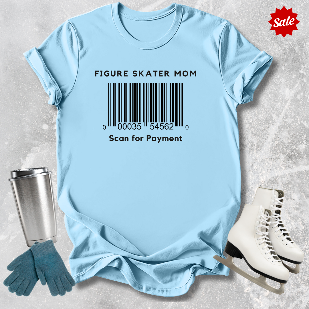Skater Mom Barcode Adult T-Shirt