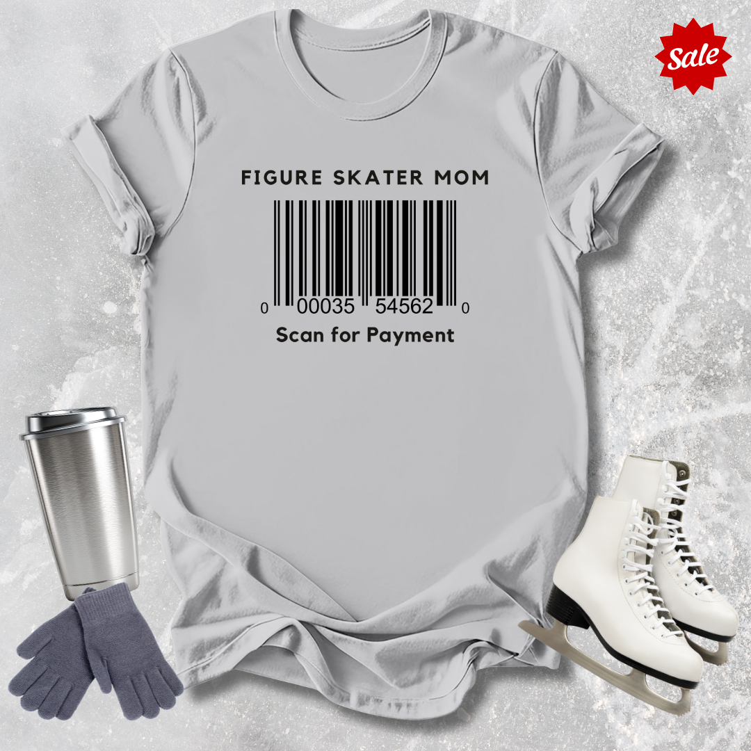 Skater Mom Barcode Adult T-Shirt