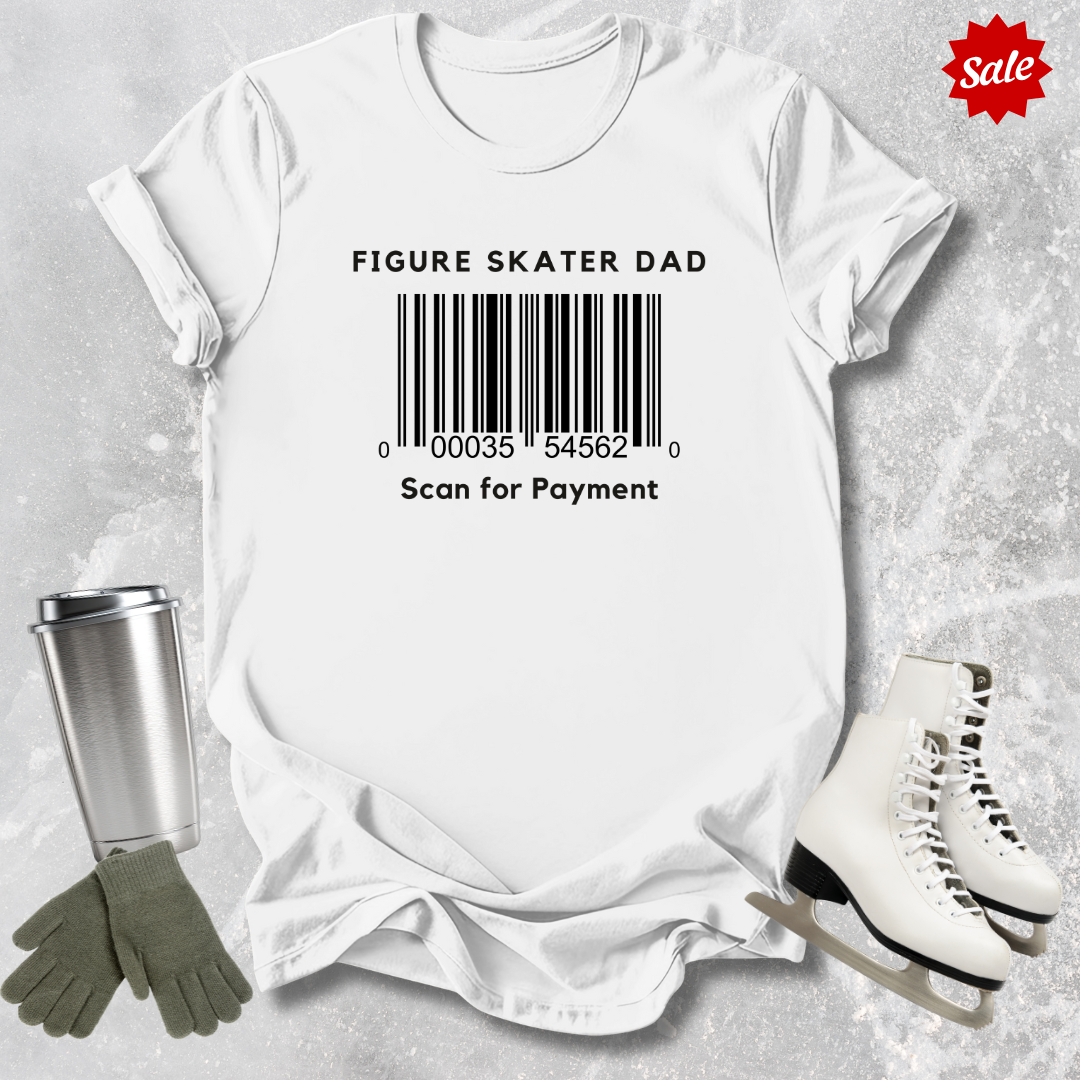 Skater Dad Scan for Payment Adult T-Shirt