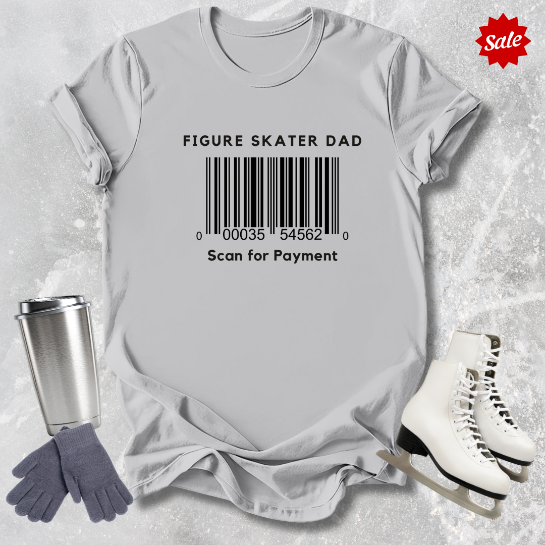 Skater Dad Scan for Payment Adult T-Shirt