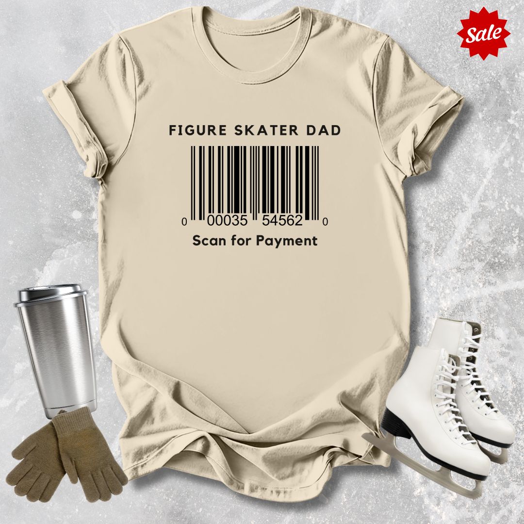 Skater Dad Scan for Payment Adult T-Shirt